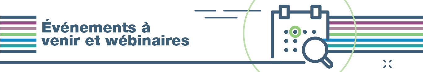 événements à venir et wébinaires